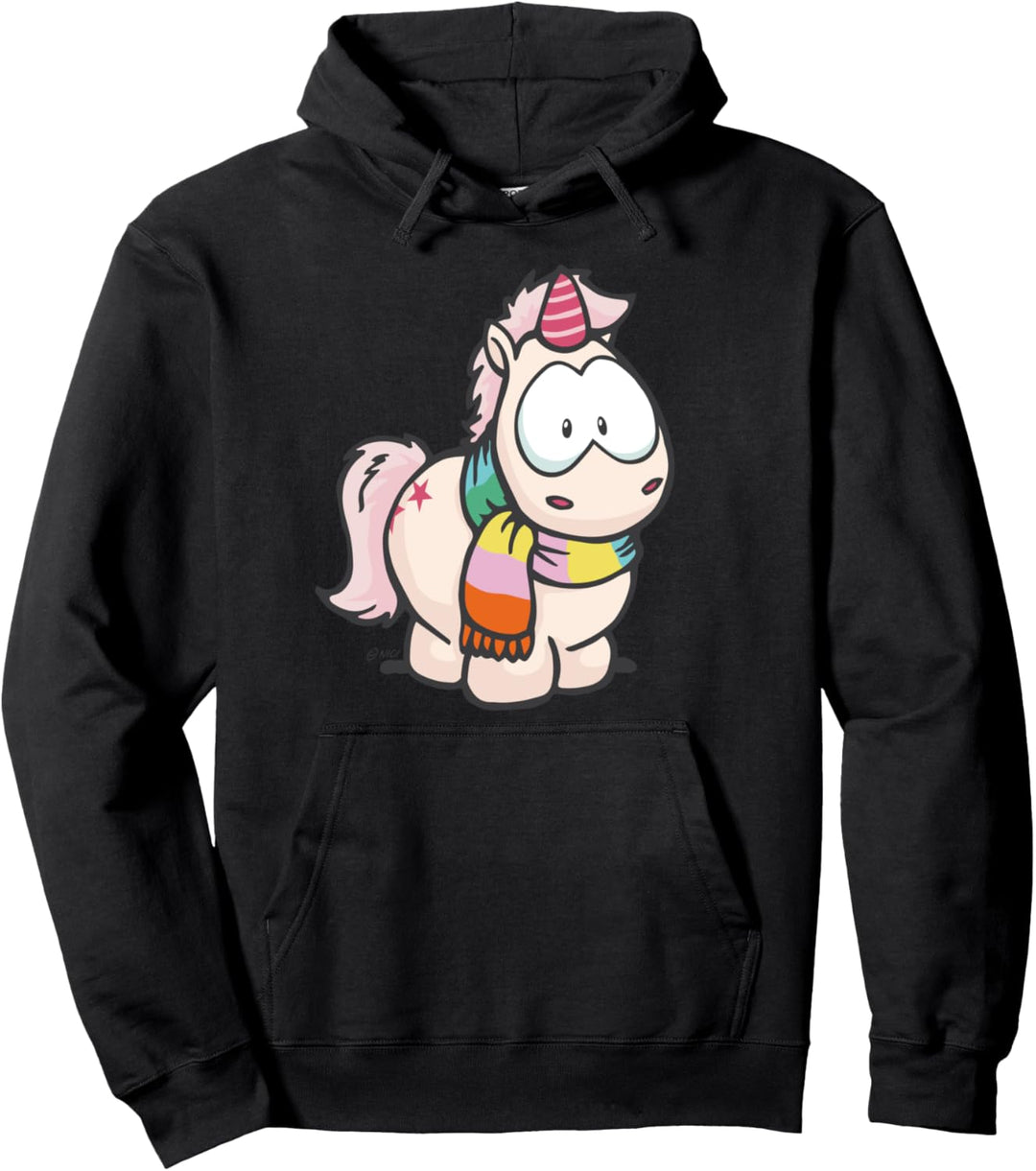 Winter - Einhorn mit Schal designed by NICI Pullover Hoodie