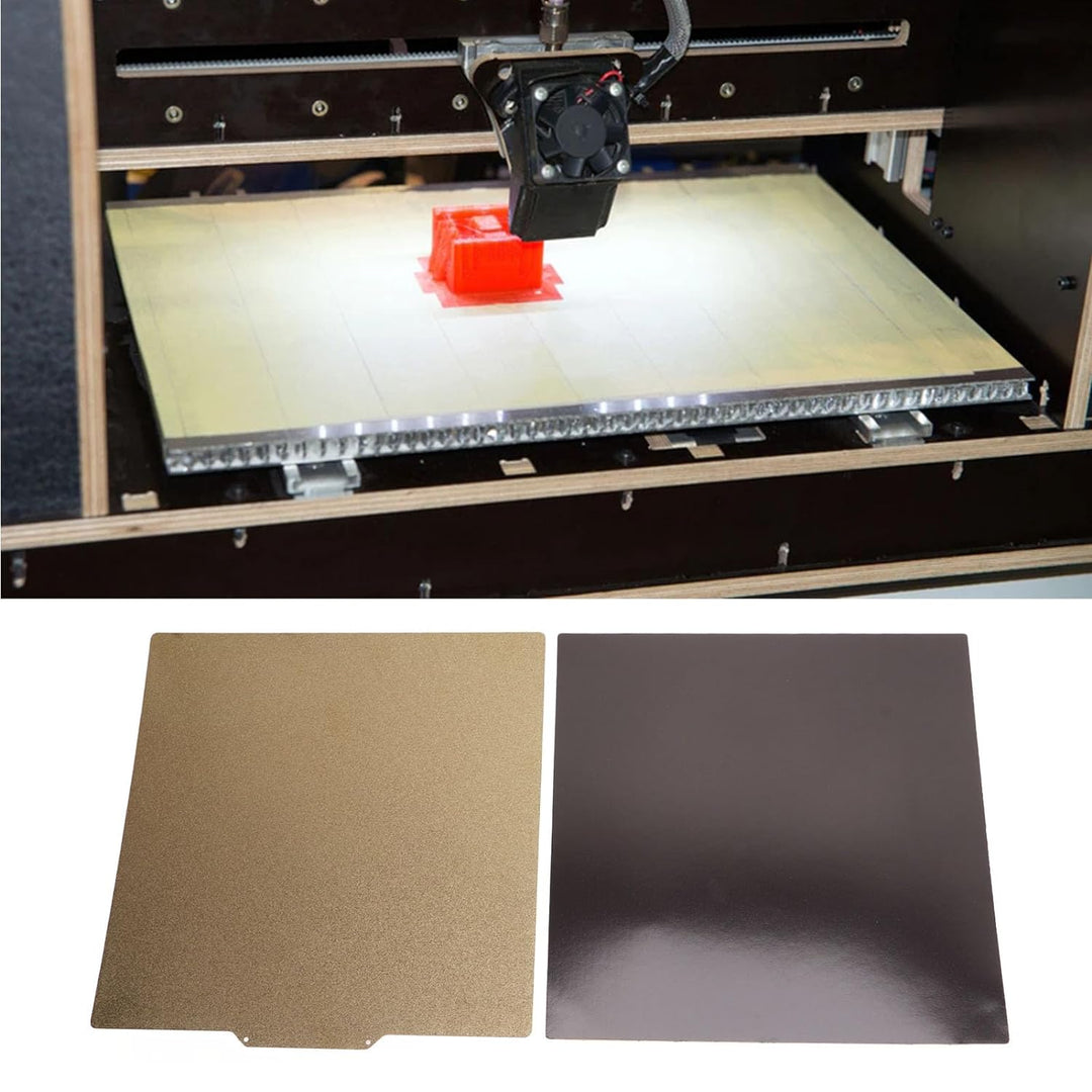 3D-Drucker-Bauplatte, Federstahlplatte mit Magnetischem Basisaufkleber, 290 X 290 Mm, Doppelseitige