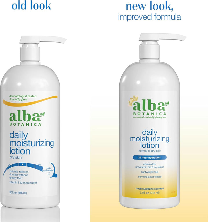 Alba Botanica Very Emollient Body Lotion, Maximum Dry Skin Formula, 32-Ounce Bottle