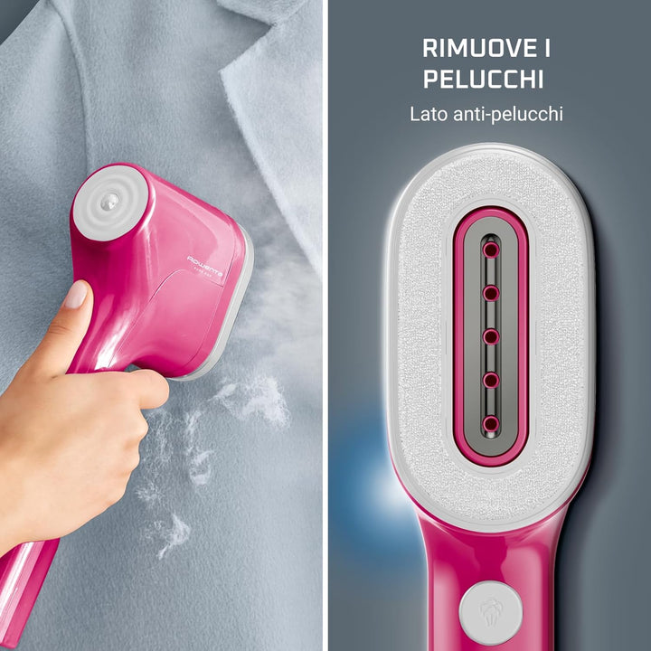 Rowenta Pure Pop DR2023 Vertikales Dampfbügeleisen, tragbar, zum Bügeln und Desinfizieren Ihrer Haar