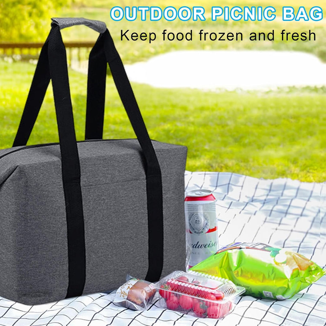 Kühltasche, faltbar, 20 l, Kühltasche, weich, isoliert, Picknicktasche, tragbar, Kühltasche, Lunchta