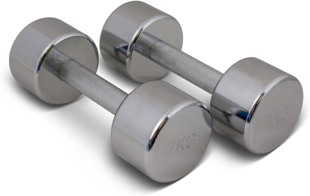 TRENAS Chrom Kurzhantel - 1 kg - 2 kg - 3 kg - 4 kg - 5 kg - 6 kg - 7 kg - 8 kg - 9 kg - 10 kg - 12,