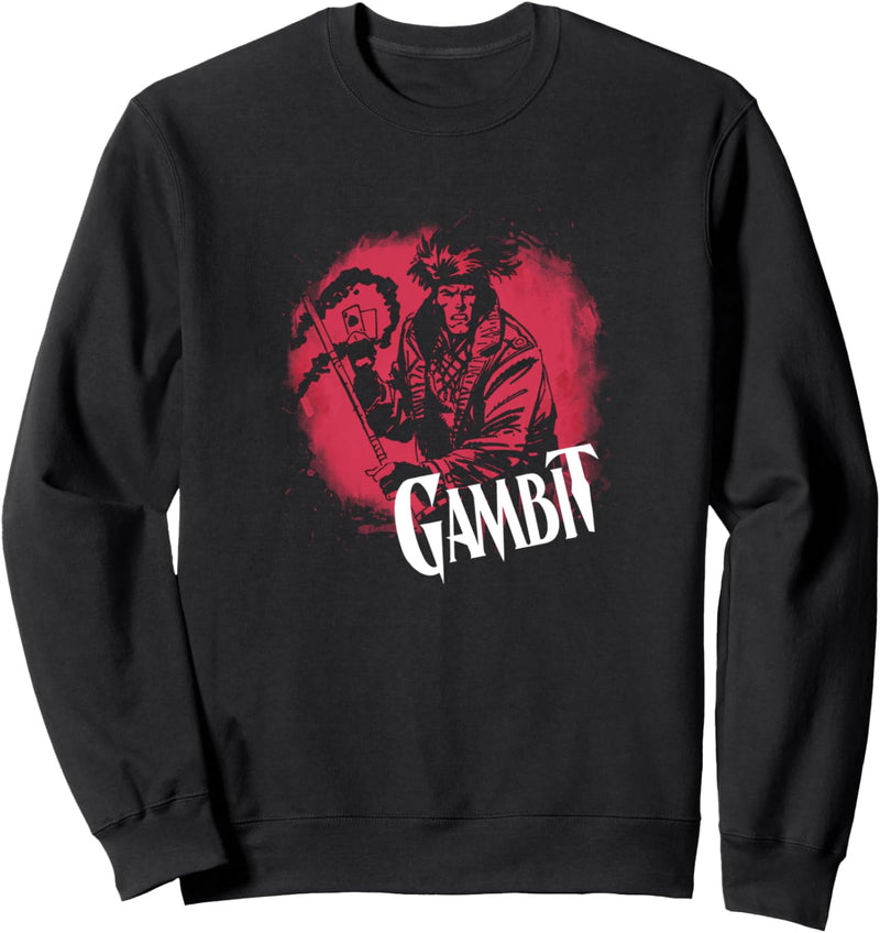 Marvel X-Men Gambit Circle Splatter Sweatshirt