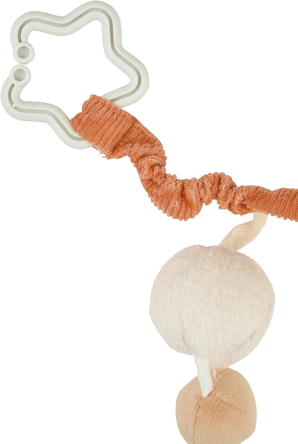 Sterntaler Kinderwagenkette Giraffe Kaya – Babyspielzeug mit Spiegel & Rassel – Elastisches Band & S