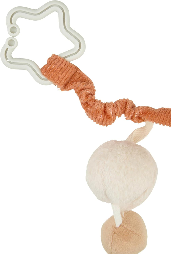 Sterntaler Kinderwagenkette Giraffe Kaya – Babyspielzeug mit Spiegel & Rassel – Elastisches Band & S