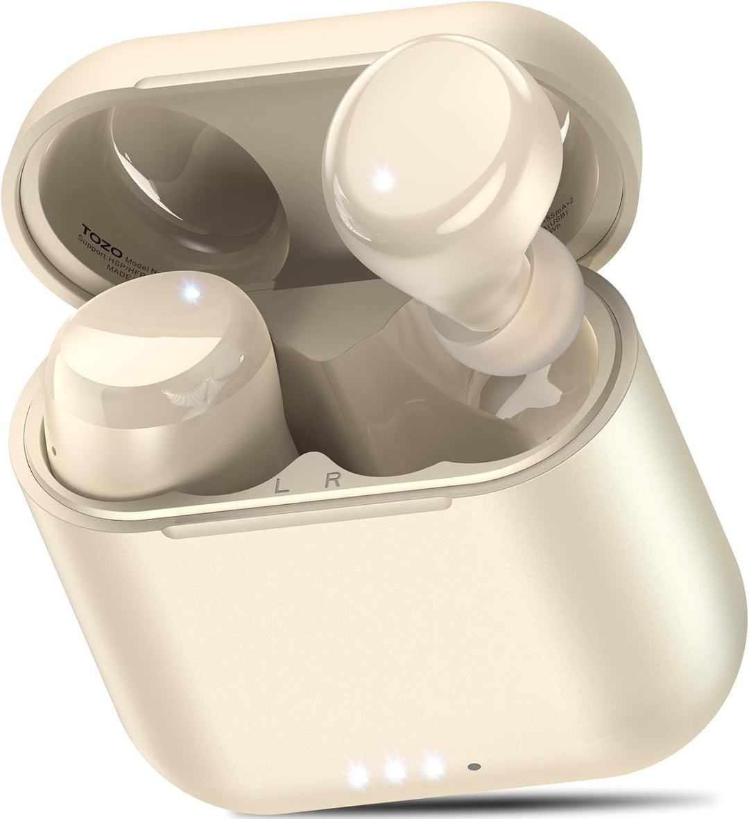 TOZO T6 Bluetooth Kopfhörer Kabellos In Ear Kopfhörer Touch Control mit Kabellosem Ladecase, IPX8 Wa