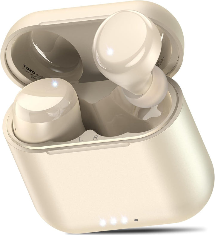 TOZO T6 Bluetooth Kopfhörer Kabellos In Ear Kopfhörer Touch Control mit Kabellosem Ladecase, IPX8 Wa