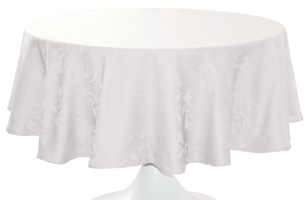 CALITEX Tischdecke Damast Ombra weiss rund 180