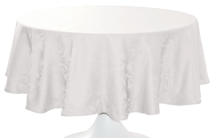 CALITEX Tischdecke Damast Ombra weiss rund 180