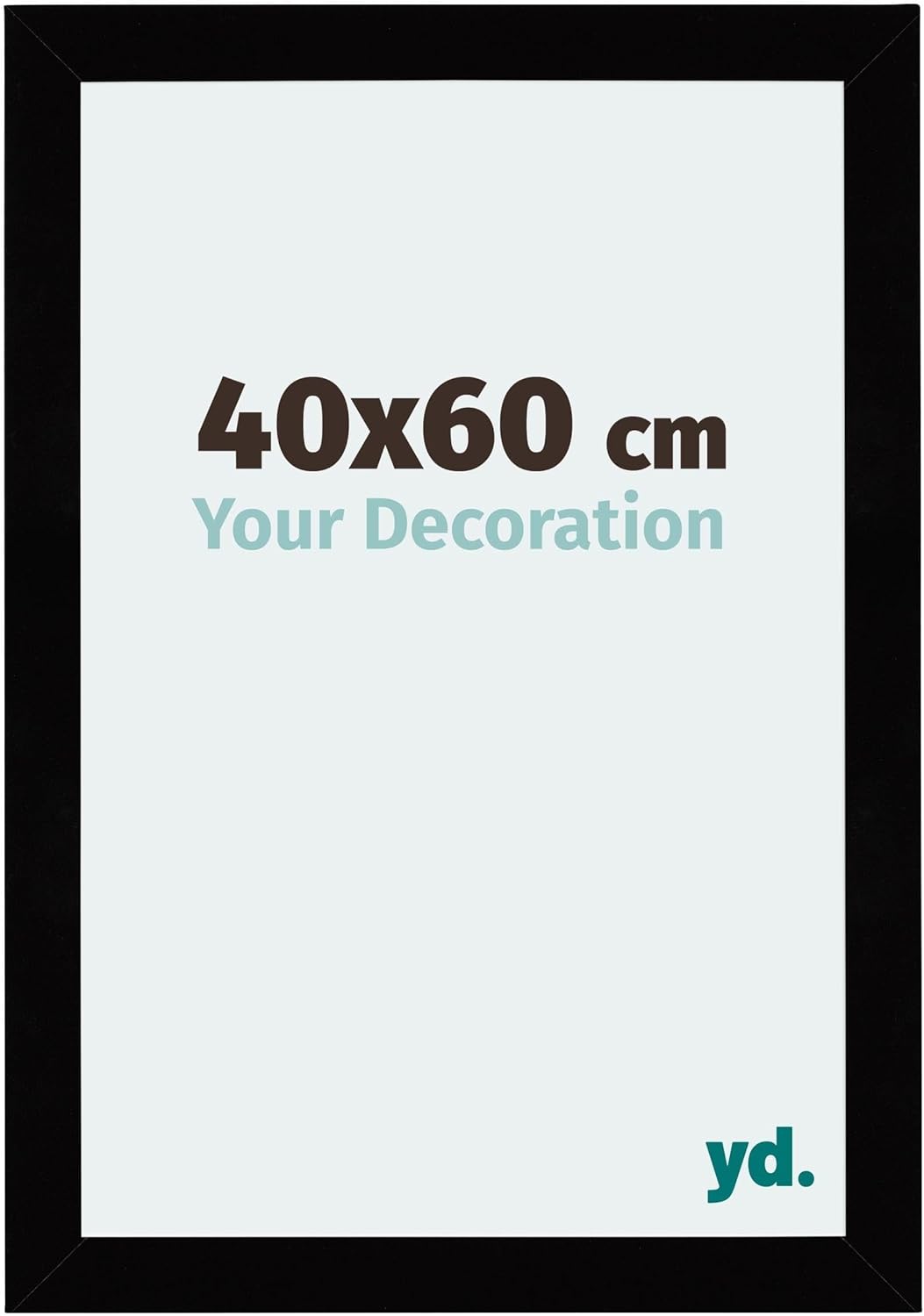 yd. Your Decoration - Bilderrahmen 40x60 cm - Bilderrahmen aus MDF mit Acrylglas - Antireflex - Ausg