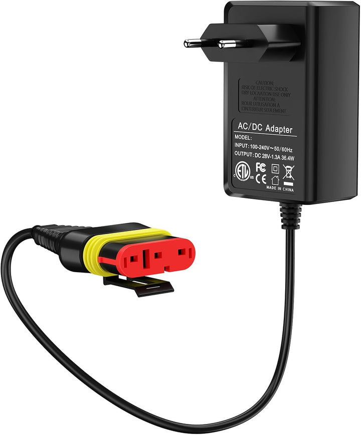 POANES 28V 1.3A DC Ladegerät Netzteil für Mähroboter Husqvarna Automower 105,305,310,315,315X,405X,4