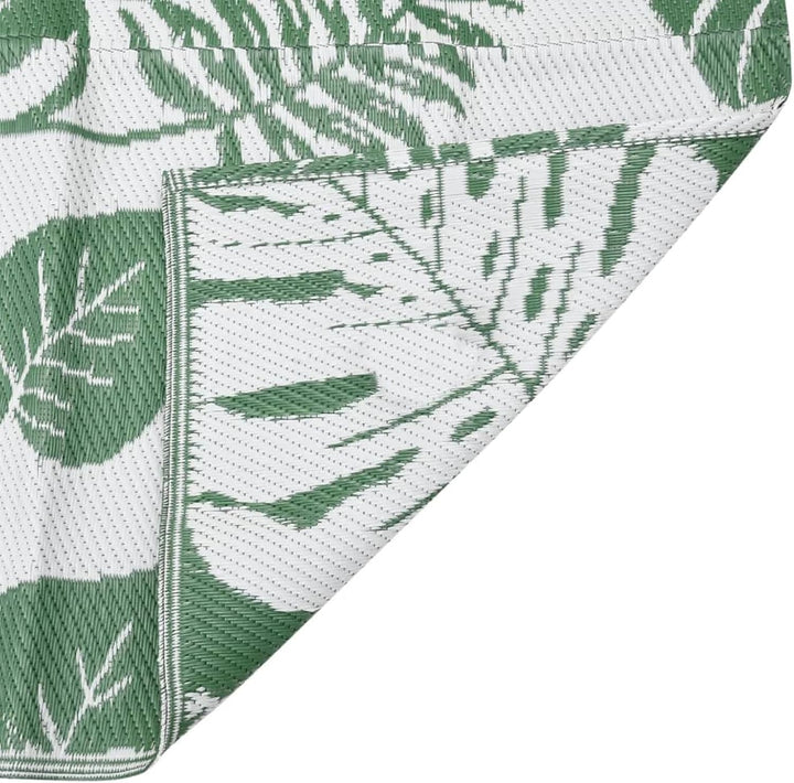 Gecheer Outdoor Teppich Doppellagiges Jacquard-Muster Balkon Terrasse Garten Aussenteppich Balkontep