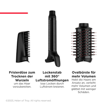 Revlon One-Step Haartrockner & Multi-Styler - 3-in-1-Tool - (Abnehmbarer Kopf, Lockenstab, Haartrock