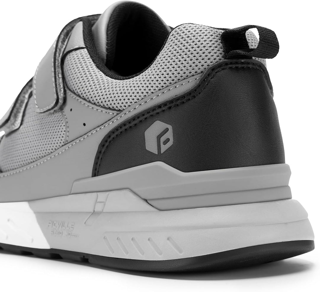 FitVille Schuhe Herren Extra Weite Sneaker mit Klettverschluss Bequem Walkingschuhe für breite platt