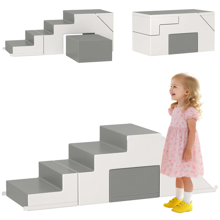 HOMCOM 2 TLG. Schaumstoff Bausteine Kinder Softbausteine Weiche Riesenbausteine Schaumstoffblöcke fü