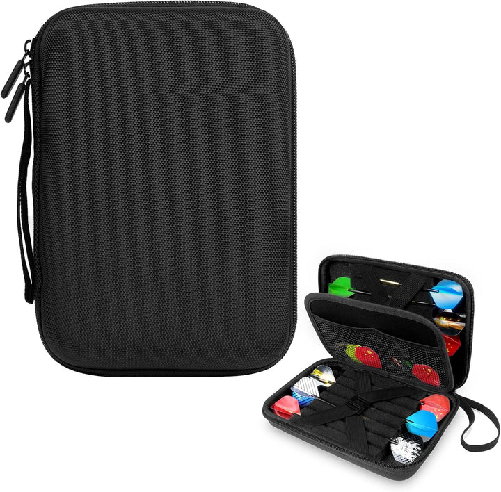flintronic Dart Taschen Organiser, Doppelseitige Dartbox, Harte Eva Dartpfeiletui, für 12 Stahlspitz