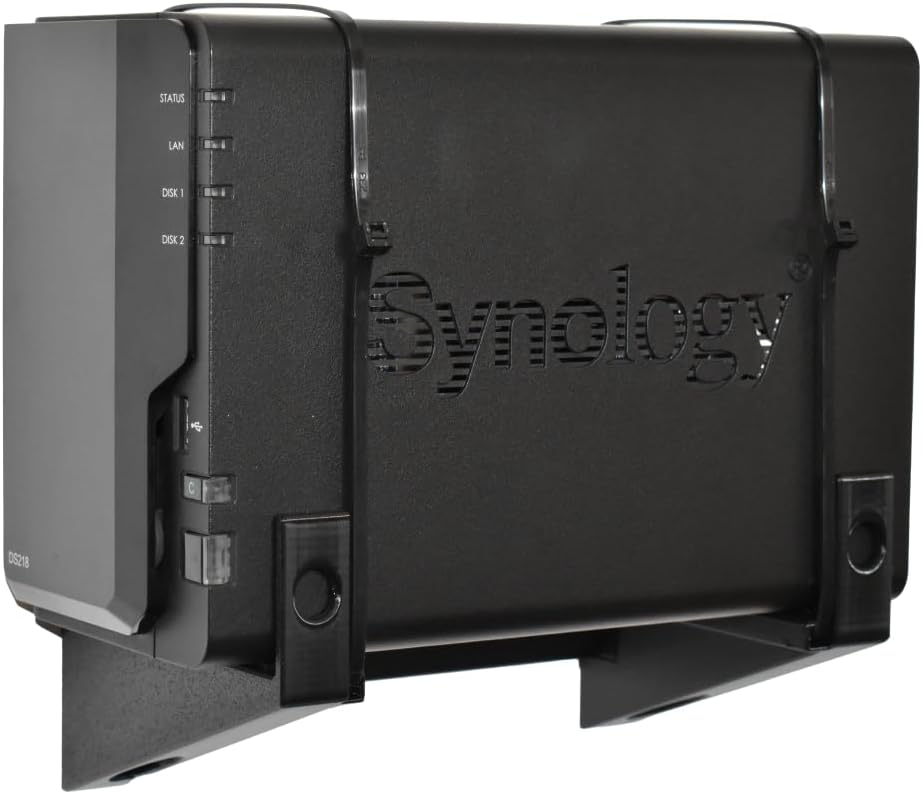 Wandhalterung für Synology Diskstation DS211+, DS212, DS212+, DS213, DS213+, DS214, DS214play, DS216