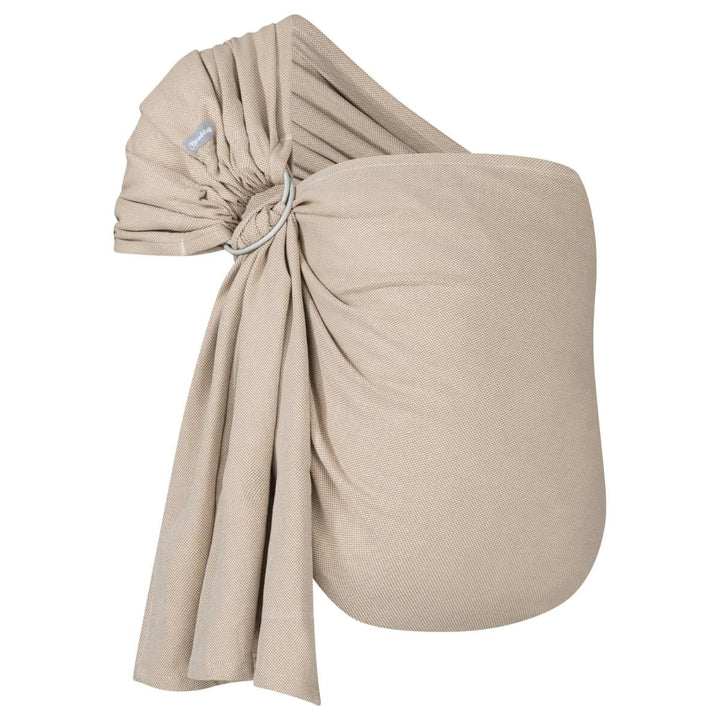 Hoppediz Ring-Sling, Baby-Tragetuch ab Geburt, 100% kbA-Baumwolle, Design Djerba