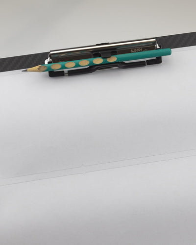 Echtes 3K-Kohlefaser-Klemmbrett, Ultraleicht,Robust und tragbar,1.5 mm Dicke, schwarz, geeignet für
