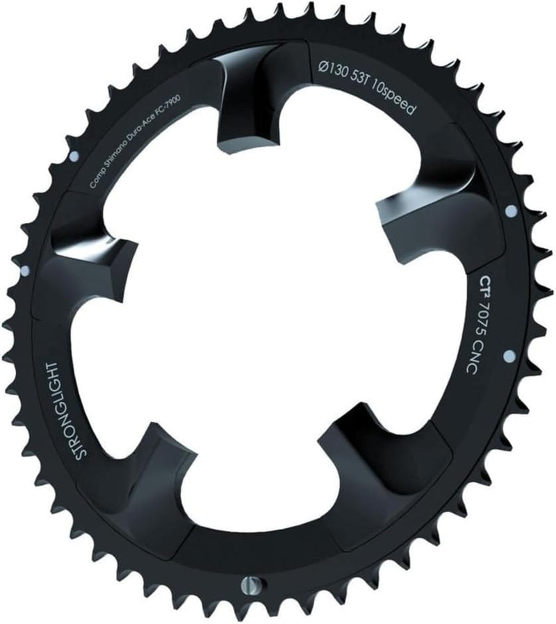Stronglight Kettenblatt Dura-ace 130 Mm 50 Schwarz, 50 Schwarz