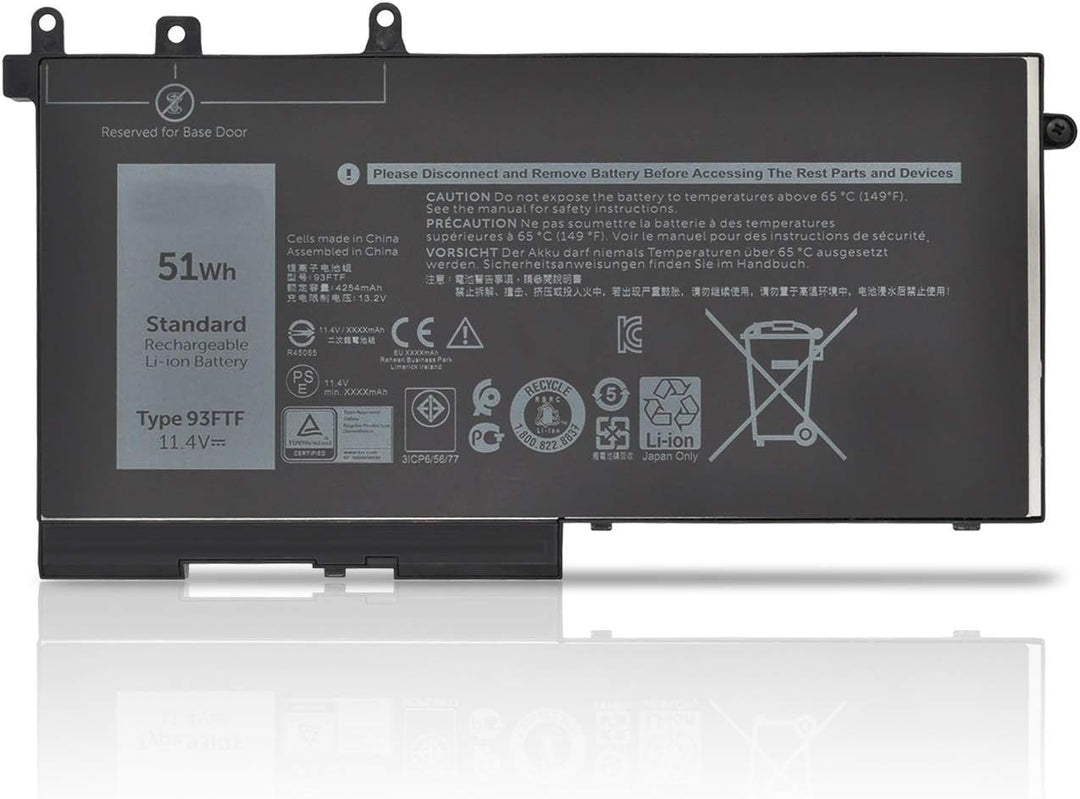93FTF D4CMT GJKNX 3DDDG DJWGP DV9NT FPT1C GD1JP 83XPC 00JWGP 0DJWGP Laptop Batterie Ersatz für Dell