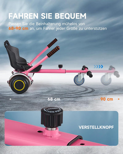 CO-Z Hoverboard Sitz Hoverkart Gokart Sitz für 6,5 Zoll 8,5 und 10 Zoll Hoverboards Sitzscooter Sitz
