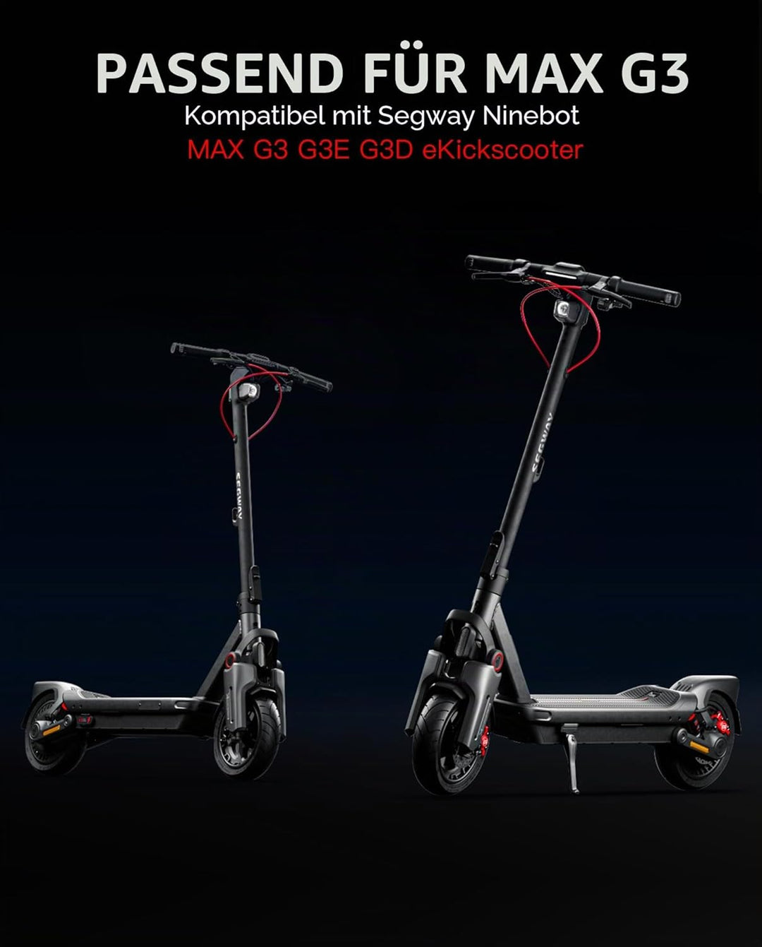 70/60-7.5 Jelly-Reifen Kompatibel mit Segway Ninebot Max G3 / G3E / G3D Kickscooter Leer Outer Tyre