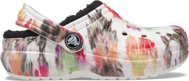 Crocs Unisex Kinder Classic Lined Clog K 22/23 EU Black Multi, 22/23 EU Black Multi