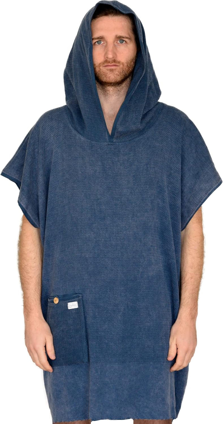 Badeponcho - Surfponcho Made in Germany - Unisex - Bequem & weich - Verschiedene Grössen für die per