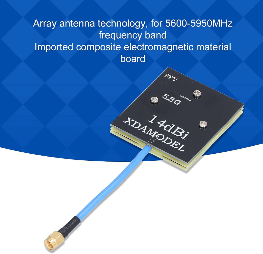 Direktionales Patch-Antennenpanel, Leichte Antenne mit Hoher Verstärkung, FPV-System, 5,8 GHz, 14 DB