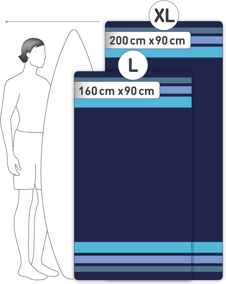 Fit-Flip Strandtuch XXL aus Mikrofaser - leicht und schnelltrocknend - 100% recyceltes Strandhandtuc