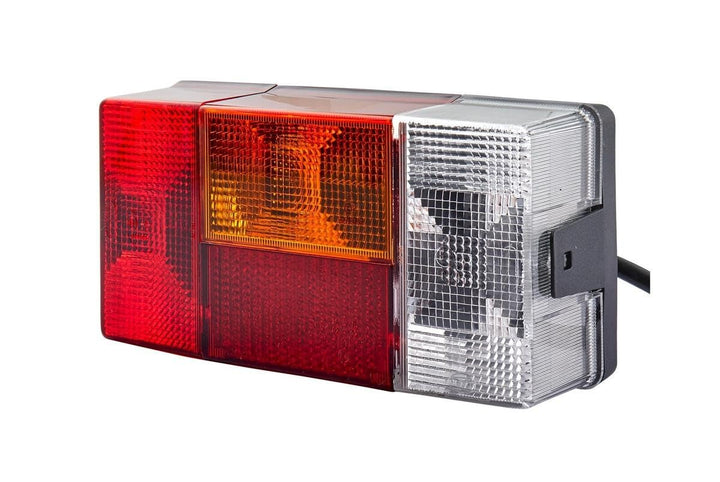 HELLA Rückleuchte - Glühlampe - 24V / 12V - Anbau - ECE/nicht SAE - Lichtscheibenfarbe: mehrfarbig -