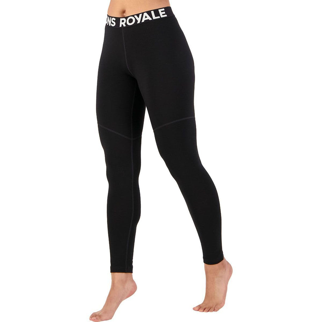 Mons Royale W Cascade Legging Print S Schwarz, S Schwarz