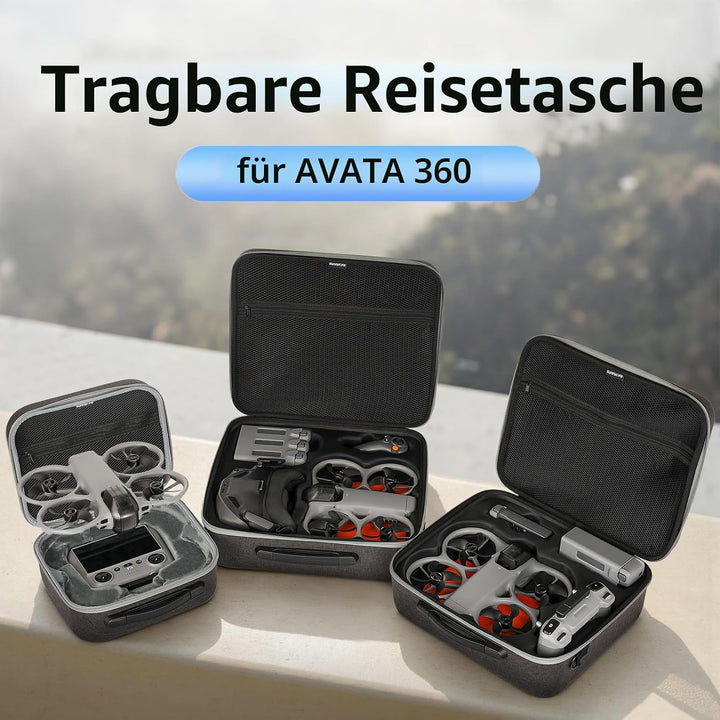 ZJRXM Tasche für DJI Avata 360 Drohne und RC 2 Controller, Tragbare Tragetasche für DJI Avata 360 Zu