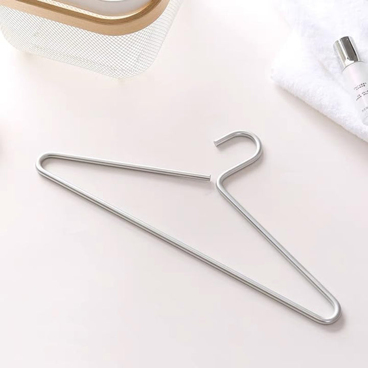 Premium Matte Seide Aluminium Kleiderbügel 6-Pack, 41.5cm Extra Smooth&Durable Metall Hemd, Aluminiu