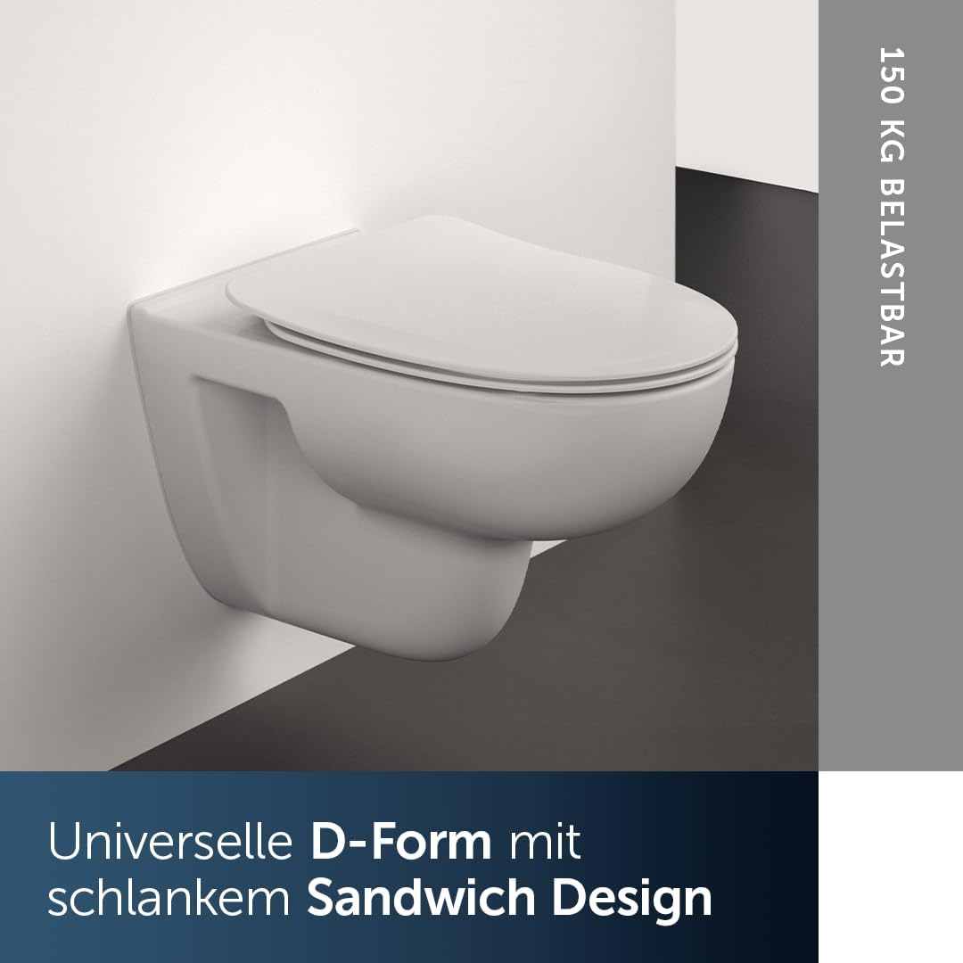 Ideal Standard T467501 Ideal Standard i.life A WC-Sitz, Sandwich Sandwich ohne Softclosing, Sandwich