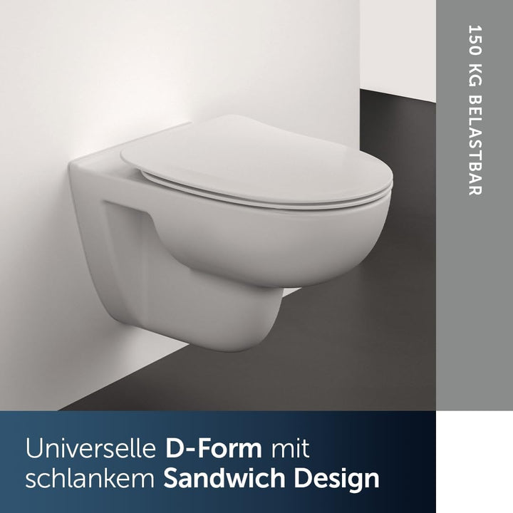 Ideal Standard T467501 Ideal Standard i.life A WC-Sitz, Sandwich Sandwich ohne Softclosing, Sandwich