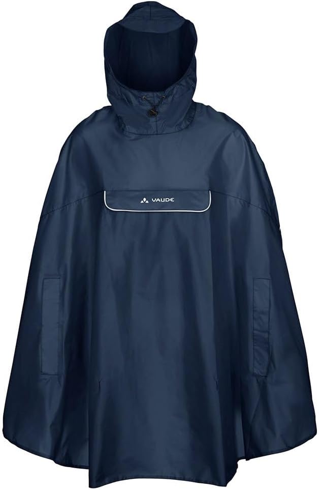 VAUDE Regenponcho Valdipino Poncho - Damen und Herren wasserdicht - Outdoorponcho Regenschutz mit in