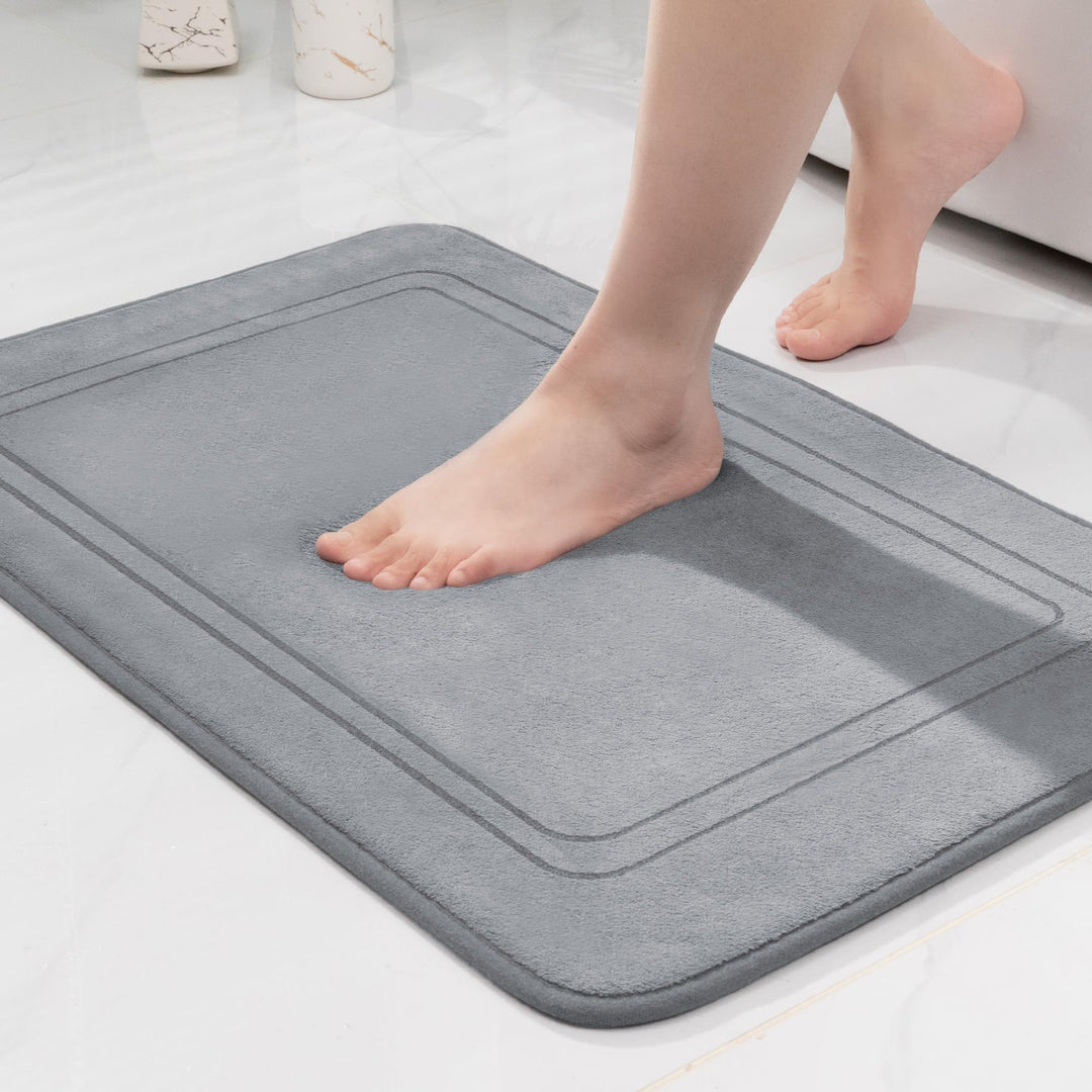 chakme Badematte rutschfest,Badezimmerteppich Weich Badteppich Saugfähige Badvorleger Duschvorleger