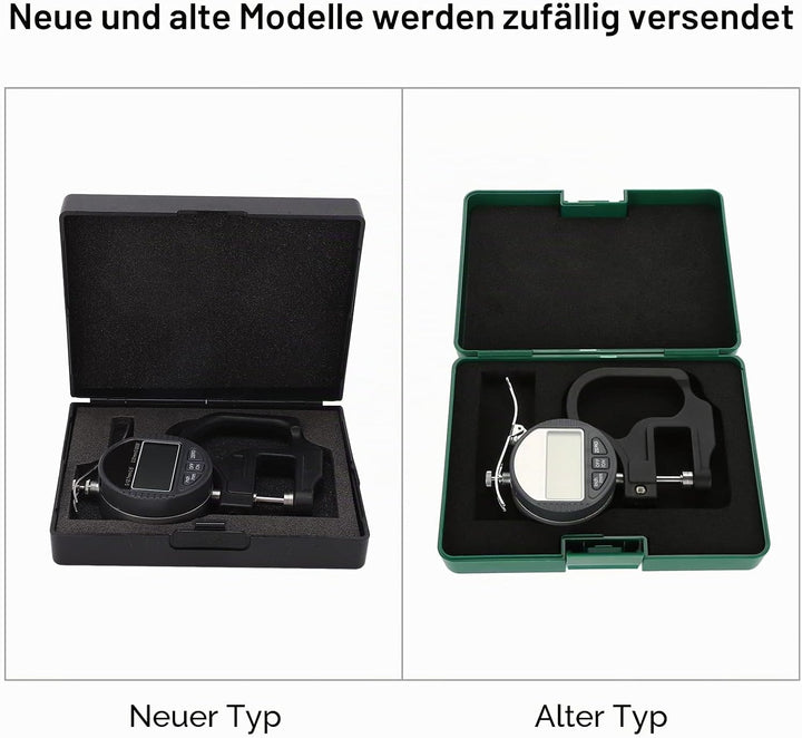 Digitales Dickenmessgerät für Papier Ledertuch Draht Messwerkzeug 0-12,7 mm Messbereich (Genauigkeit