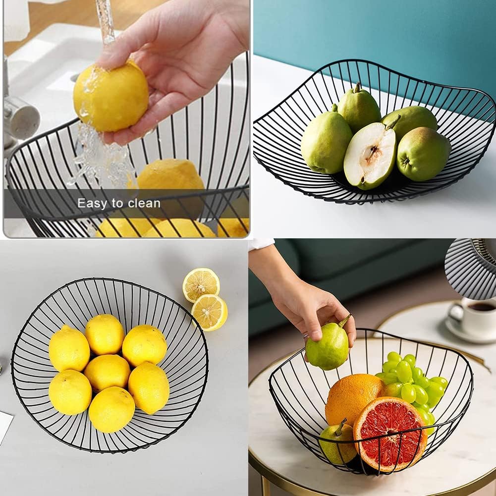 Obstkörbe Gold Metall, Obstkorb Aus Eisen, Obstschalen im Wohnzimmer, Brotkorb Obstschale Metall, Ho