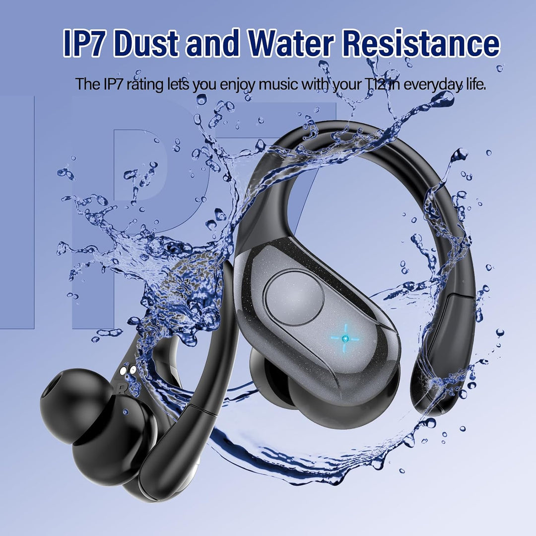 Bluetooth Kopfhörer Sport, 75H In Ear Kopfhörer Kabellos Bluetooth Ohrhörer | HiFi Stereo, 4 HD ENC