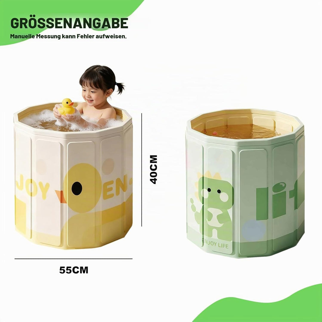 Faltbare badewanne Kinder, tragbare Badewanne, grosse Kleinkinderbadewanne für Baby von 0-5 Jahren,