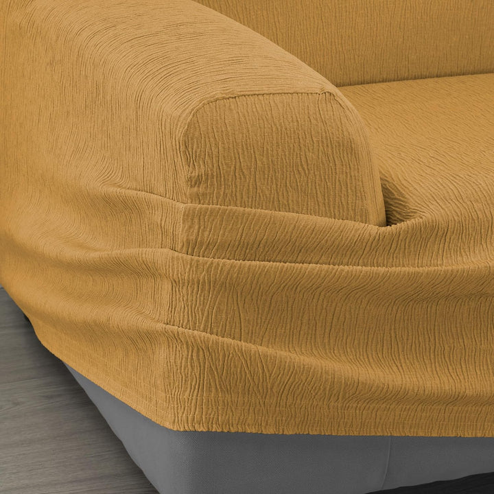 Martina Home Emilia Sofabezug, elastisch, Senf, 3-Sitzer 3 Sitzer Senf, 3 Sitzer Senf