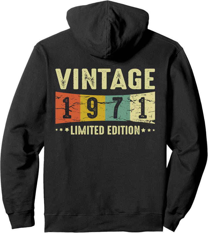 Retro 1971 Geschenk 50. Geburtstag Jahrgang 1971 Vintage Pullover Hoodie