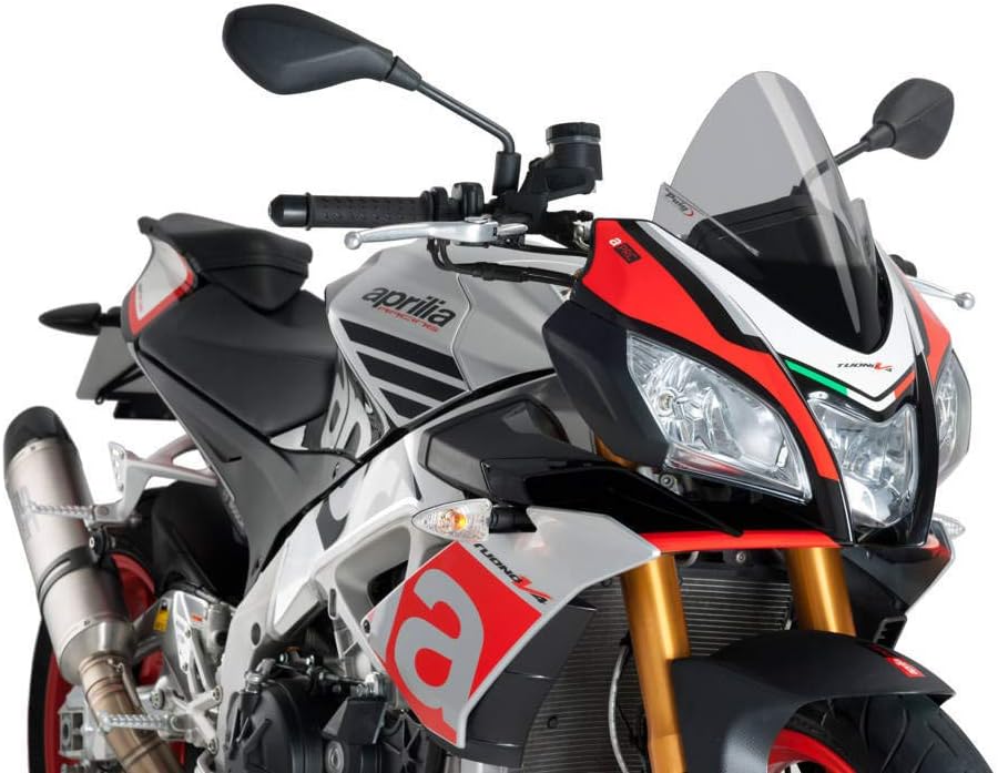 Puig 7615h Visier für Aprilia Tuono V4, 38,1 cm-43,2 cm, Rauch Getönt, Getönt