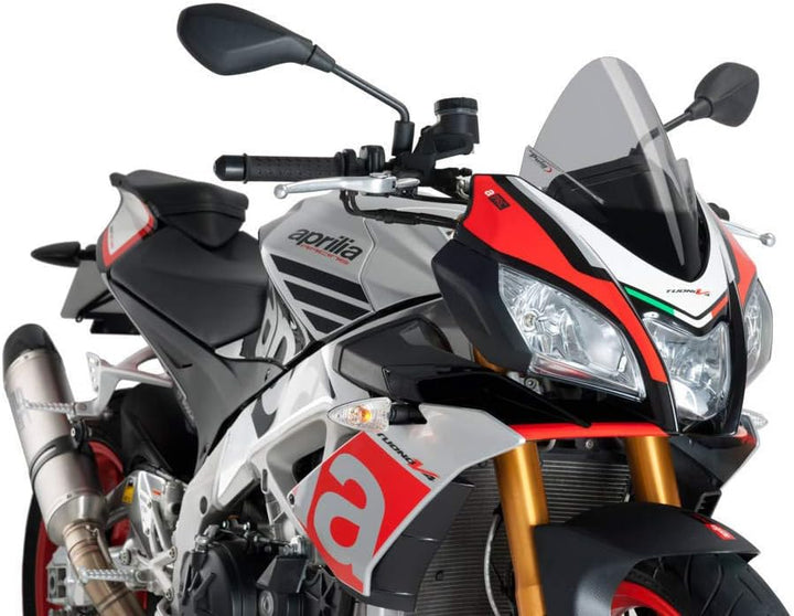 Puig 7615h Visier für Aprilia Tuono V4, 38,1 cm-43,2 cm, Rauch Getönt, Getönt