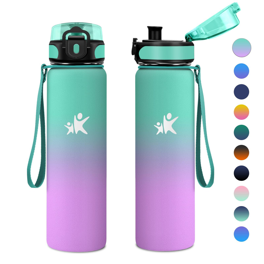 KollyKolla Trinkflasche 500ml, Thermoskanne Kalt&Warm, Trinkflasche Edelstahl BPA-Frei, Doppelwandis