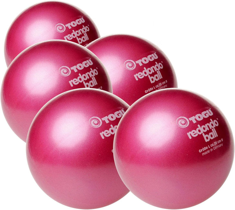 Togu Redondo Ball Kombis | 3er | 5er | 10er | Pilates-, Gymnastik-, und Fitnessball Rubinrot 26cm 5