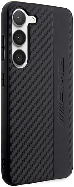 Hülle AMG AMHCS23SBLSCA S23 S911 schwarz hardcase Carbon Stripe&Embossed